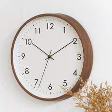 땡스투 미니멀 디자인 인테리어 무소음 벽시계 30cm, 타입-A