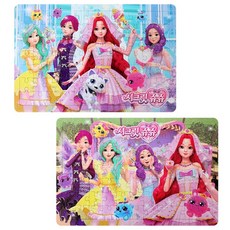 시크릿쥬쥬3-판퍼즐2종세트 (77조각), 1개