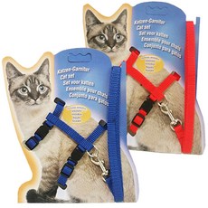 쥬쥬베 캣 하네스 2종 (레드/블루) 랜덤발송