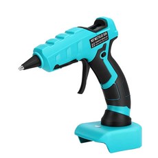충전식 무선글루건 미니 소형 실리콘총 Makita 18V 배터리 용 무선 접착제 총 7mm 휴대용 전력 핫 예술 공예 수리를위한, [00] no glue stick