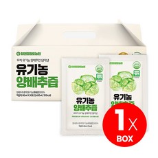 국내산 유기농 양배추즙 NFC착즙 80ml, 2.4L, 1박스