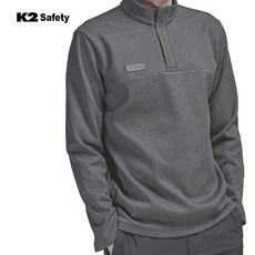 K2 세이프티 기모 반집업티셔츠 겨울티셔츠