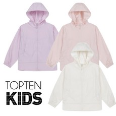 탑텐키즈 한여름부터 가을까지 밸런스 여아 스트링으로 프릴 밑단 가능 한겹 홑겹 바람막이 자켓 점퍼