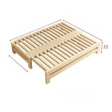 원목 소파베드 60cm 100cm 1.8m 데이베드, 폭 85cm 150cm