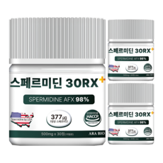 아라바이오 스페르미딘 30RX+ 오토파지 효모추출물, 3개, 30정