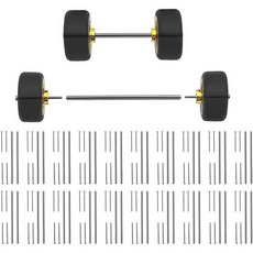 자동차 다이캐스트 미니어처 피규어 모형 1/64 휠 수정용 속이 빈 축과 버섯 못 20세트 DIY 타이어에 적합 각 세트에는 축 2개와 4개1.18인치/30mm가 포함되어 있습, 1.18in/30mm