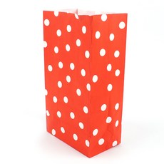 엠제이 컬러 도트 각대 봉투 1P, 빨강