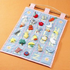 유아 아동 언어 알파벳 교구 벽걸이 헝겊 인형 놀이