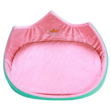베스펫 반려동물 왕관 하우스 방석, 핑크, 2개