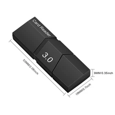 USB3.0 TF 카드 판독기 고속 마이크로 SD 카드 판독기 작가 컴퓨터 노트북 PC 노트북 용 플러그 플레이 데, 01 검정색