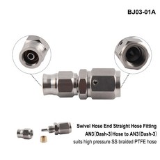 AN3 오토바이 모터 라인 오일 자전거 스테인레스 호스 10MM 유압 스틸 M10X1 밴조 피팅 브레이크, 없음, 6)BJ03A, 6)BJ03A