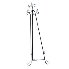 거치대 철제 이젤 대형 받침대 보드 미술 철제이젤 금속 휴대용, A. 흰색 155cm