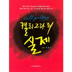 캘리그라피 실제:캘리그라피 지도교사와 교육생을 위한 교과서, 이화문화출판사, 이중기 저