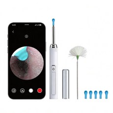 고화질 스마트폰 LED 내시경 귀이개 / LED 조명 부드러운 헤드 스마트폰 실시간 확인