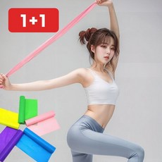 스트레칭 탄력밴드 요가 운동 홈트 근력 고무줄, 1개, one 핑크