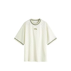 메종키츠네 로고 디테일 크루 넥 티셔츠