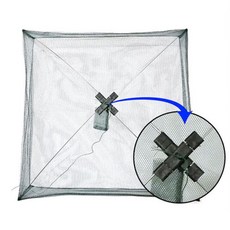 접이식 피래미 게 새우망 민물바다겸용 통발 꿰미, 단일사이즈