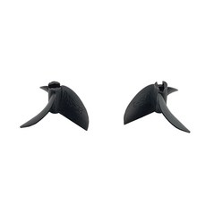 2PCS RC 보트 프로펠러 3-블레이드 CW CCW 팬 모양의 나일론 선박 DIY 모델 교체 부품(3x35mm), 3x35mm