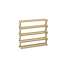 興雲網購 摺疊置物架 三層/四層/五層可選 免安裝折疊鞋架 多功能收納架/盆栽架, 五層折疊置物架, 1個