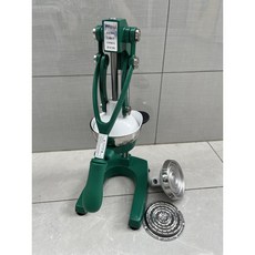 美迪力第六代商用家用手動榨汁機 - 鮮榨石榴橙子甘蔗果汁, 1個, (發財綠)不銹鋼平頭雙模新款