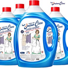 봉쥬르끌레어 화이트젤 액체세제 프랑스피오니향 실내건조, 4개, 2.5L