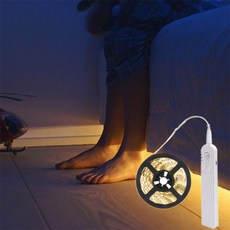 사는잼 LED 스마트 센서 라인 스트립 줄 동작감지 줄조명 침실무드등, 1개, 2M×노란불