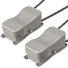 Xuhal 2 pcs Foot Switch Treadle Two Way Foot Pedal Switch Dual Action Heavy Duty Aluminum Forwa, Xuhal 2 pcs Foot Switch Treadl