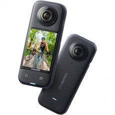 인스타360 X3 - 방수 360 액션 카메라 1/2인치 48MP 센서 5.7K 액티브 HDR 영상 72MP 사진 4K 싱글 렌즈 60fps Me 모드 안정화 2.29인치 터치, Standalone
