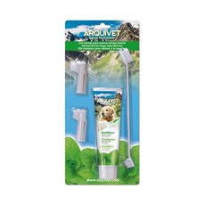Arquifresh 寵物牙膏牙刷組(草莓口味), 1個, 牙膏牙刷組（薄荷）
