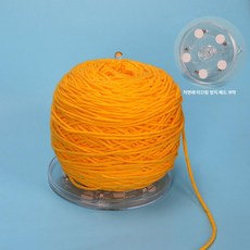 메종드라종 얀홀더 손뜨개 얀 실 휴대용 회전판, 미끄럼 방지 회전판 실 축 [15cm 바닥], 1개