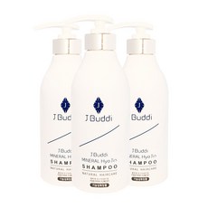 제이부띠 미네랄 효진샴푸 500mL 탈모 약산성샴푸, 3개