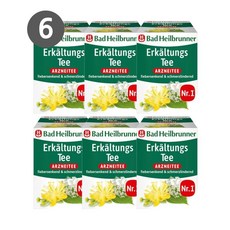 독일 바드 하일브루너 Bad Heilbrunner erkaltungs tee 감기차 허브차 건강허브차 8티백, 6개