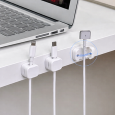 자석 케이블 전선정리 1개 마그네틱 고정홀더 컴퓨터 마우스 이어폰 충전기 선정리 책상 차량, 1. 아이보리