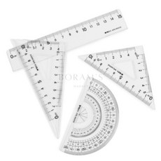 보람스마켓 각도기 삼각자 직자 투명자 직각삼각자 재단자 학생자 각도기자세트