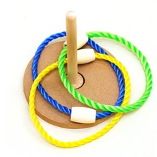 색칠하고 꾸미는 원목 고리던지기놀이5P 운동회 어린이게임, 1개