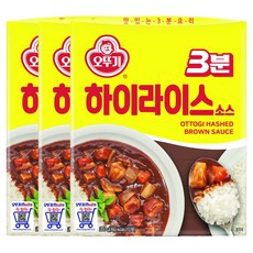 오뚜기 3분 하이라이스소스, 200g, 3개