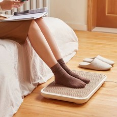 전기 풋워머 제품 발난로 사무실난방용 발열패드 사무실 발보온 발히터 가정용 겨울용보온, 1. 베이지