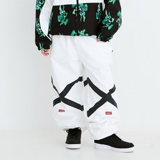 ORIGINAL POT-X REFLECTIVE WIDE JOGGER PANTS WHITE