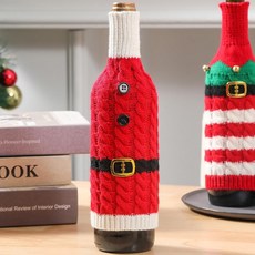 까사리꼬 크리스마스 와인커버 와인병장식, 1개, 노엘-클래식