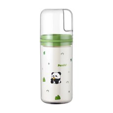 可愛圖案 三合一漱口杯, 綠色-熊貓, 1個