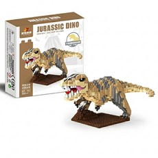 서플라이랩 공룡 나노블럭 12종 키덜트 대형 세트 미니블럭, 1개, 티라노사우르스, 870pcs