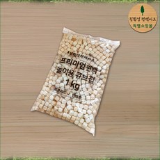 친환경편백아트 국내산 편백나무 베개 큐브칩 프리미엄 편백칩 피톤치드 편백놀이, 1kg, 프리미엄 편백 놀이용 큐브칩 12~13mm, 1개