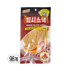 피시스낵 바비큐향 엑스트라 스파이시, 13g, 96개