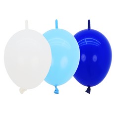 파티짱 링크 풍선 15cm 100개입 꼬리 링커 벌룬, 15cm 링크 혼합 풍선 (100개입/블루)