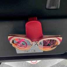 레드 선글라스 거치대 차량용수납걸이