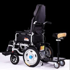 Hao Ge 전동 휠체어 후방 탑승 보조기 장착 부품 2인용 트레일러 내구성 있는 소재, 좋은 형제 앉아 페달