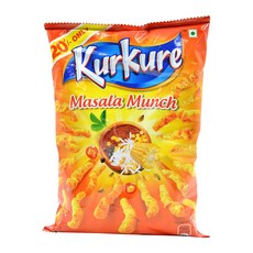 쿠르쿠레 마살라 먼치 (6개 팩) KURKURE Masala Munch (Pack of 6), 3.76온스(6개들이 팩)