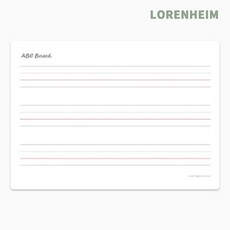 로렌하임 자석 화이트보드 600x400 벽부착 연습판 교육용화이트보드