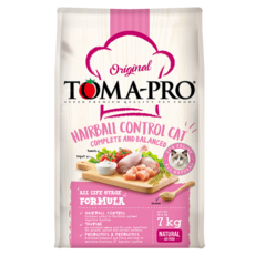 TOMA-PRO 貓咪化毛配方乾飼料, 7kg, 1袋, 雞肉 + 米
