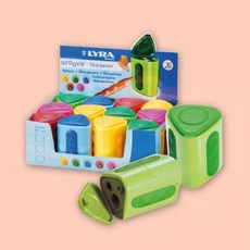 리라 그루브 슬림 점보 1구 2구 트리플원 전용 연필깎이 낱개 색상랜덤, 1구(점보용/색상랜덤)